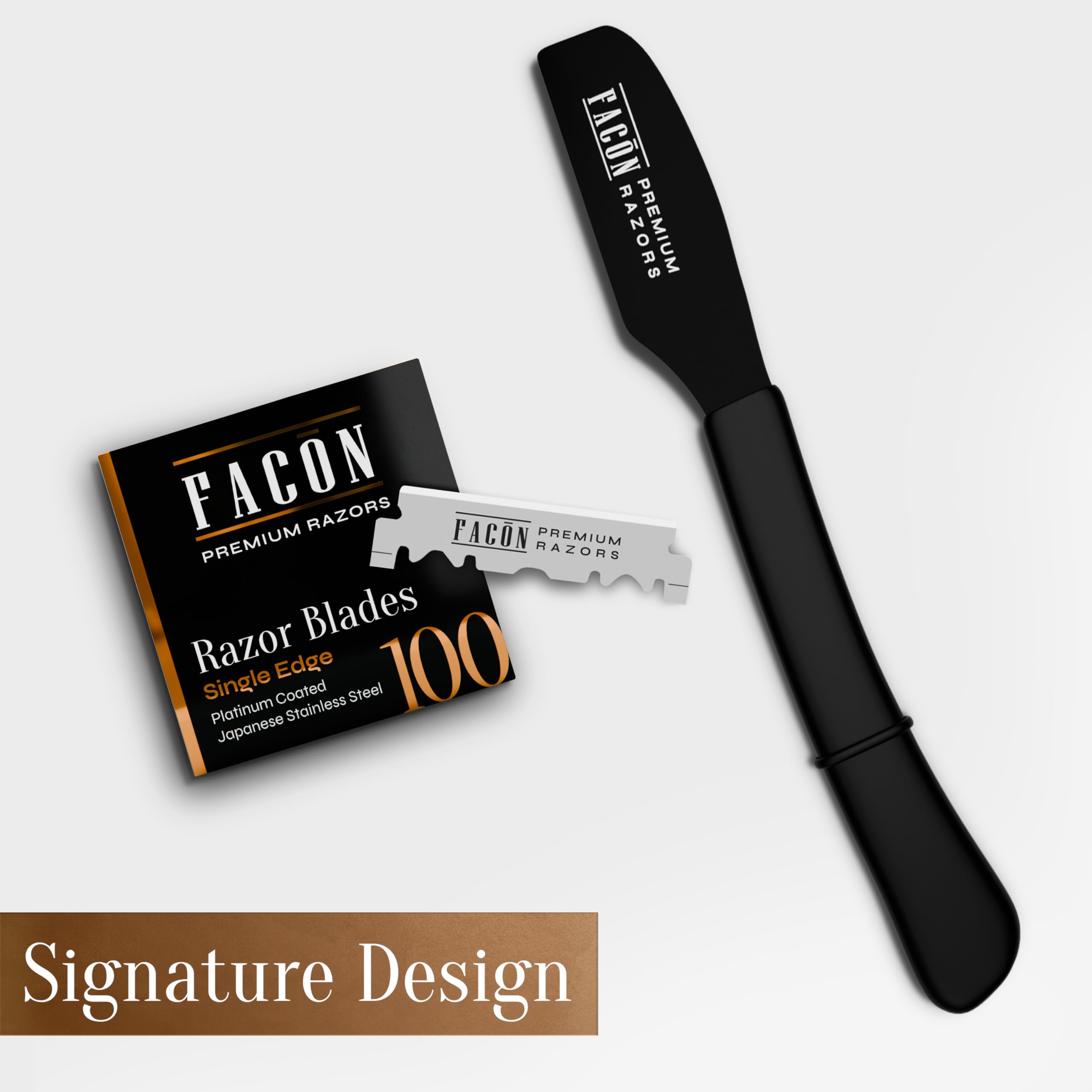FACON smooth shave demo illustrates efficient blade glide for close results