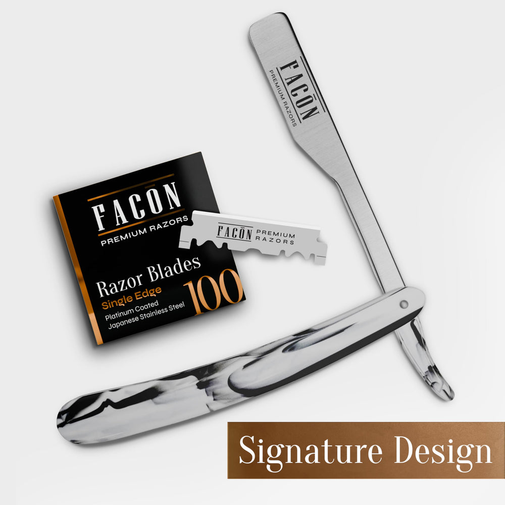 FACON close-up cutting-edge blade demonstrates sharp performance.
