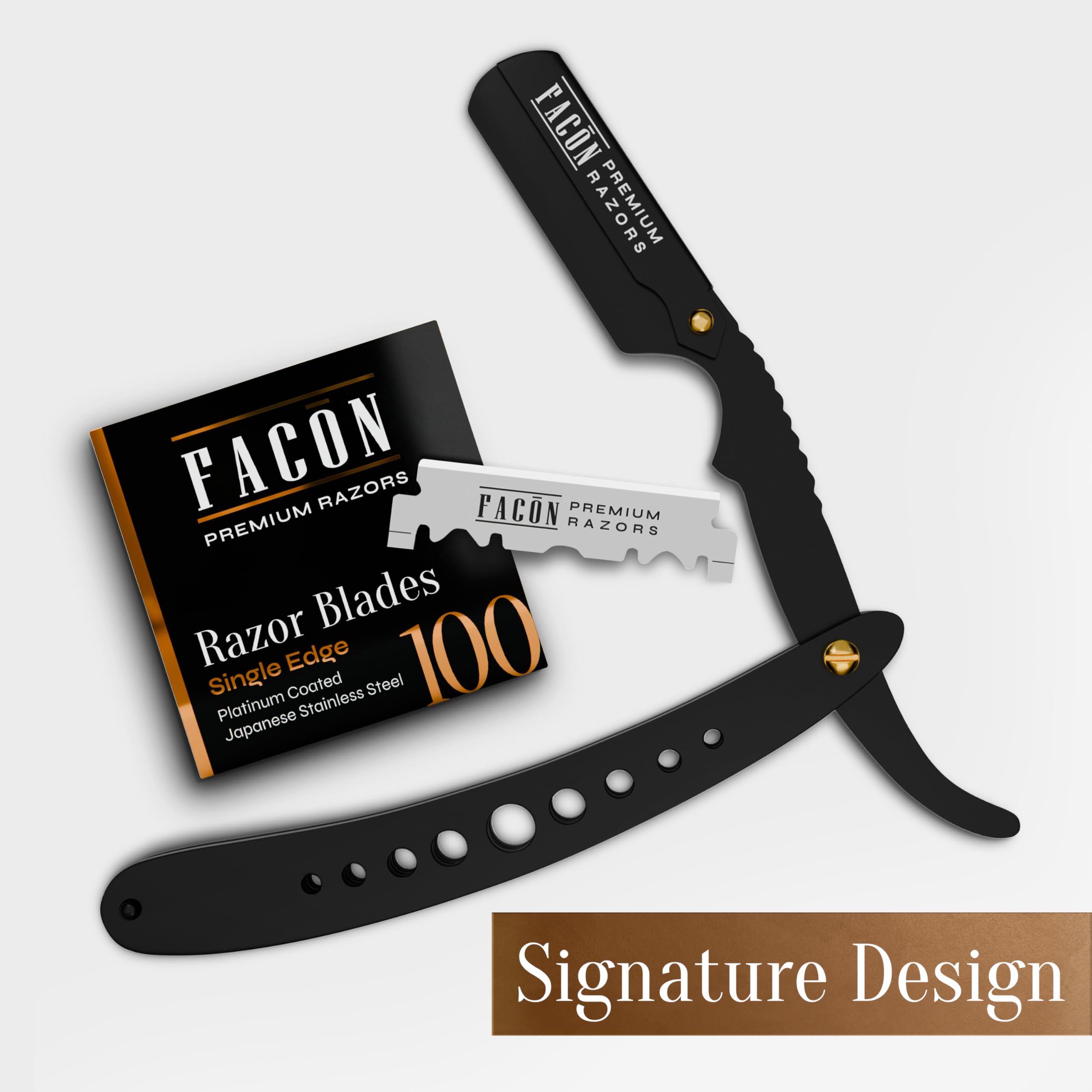 FACON straight razor gift set presented for thoughtful grooming.