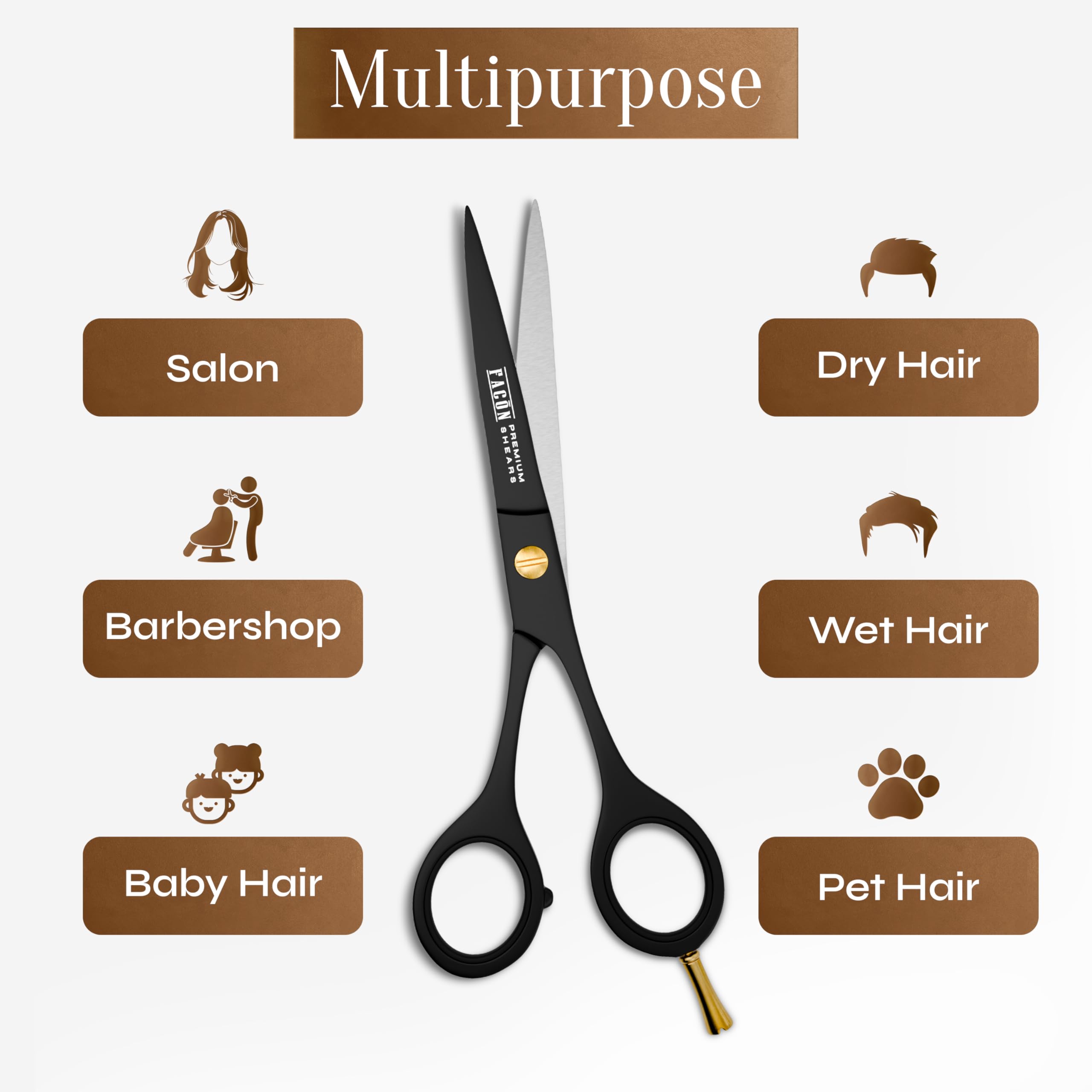 FACON versatile use for men, women, and kids in daily cutting