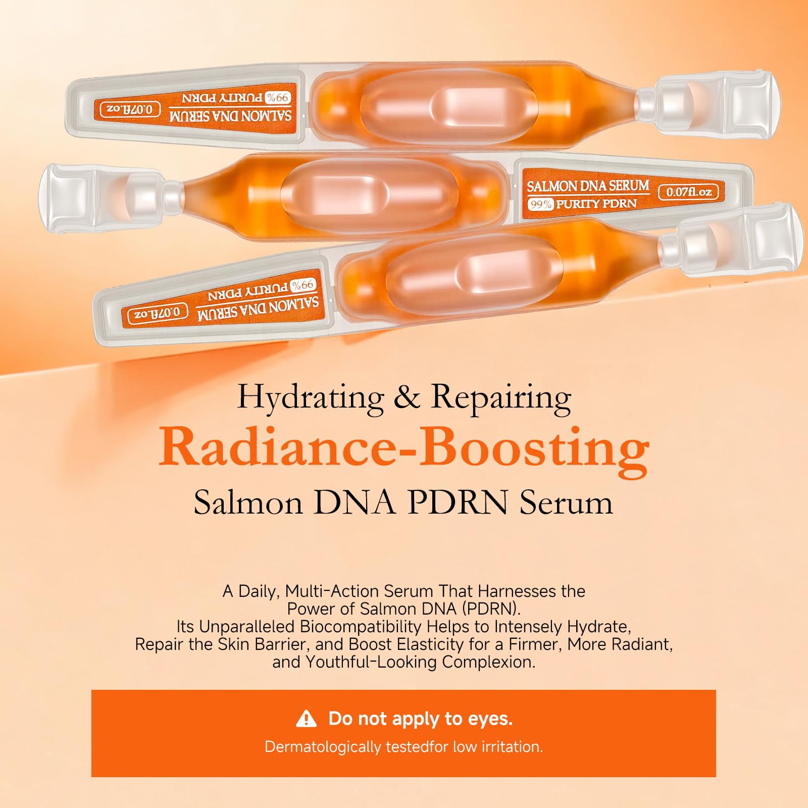 FaczUryn Salmon DNA Serum - aplicación suave sobre la piel para tono uniforme.