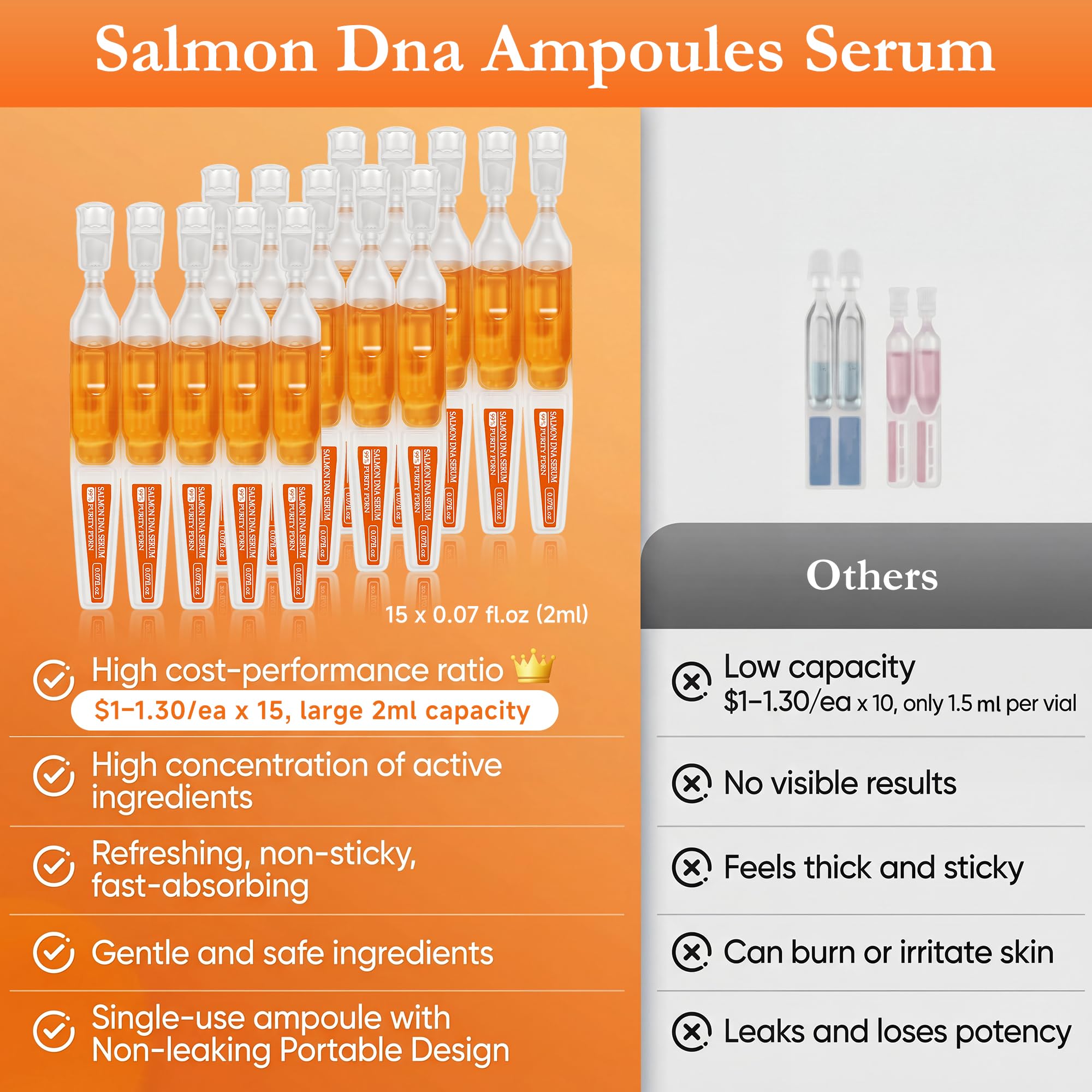 FaczUryn Salmon DNA Serum - textura cristalina que transmite pureza y eficacia.