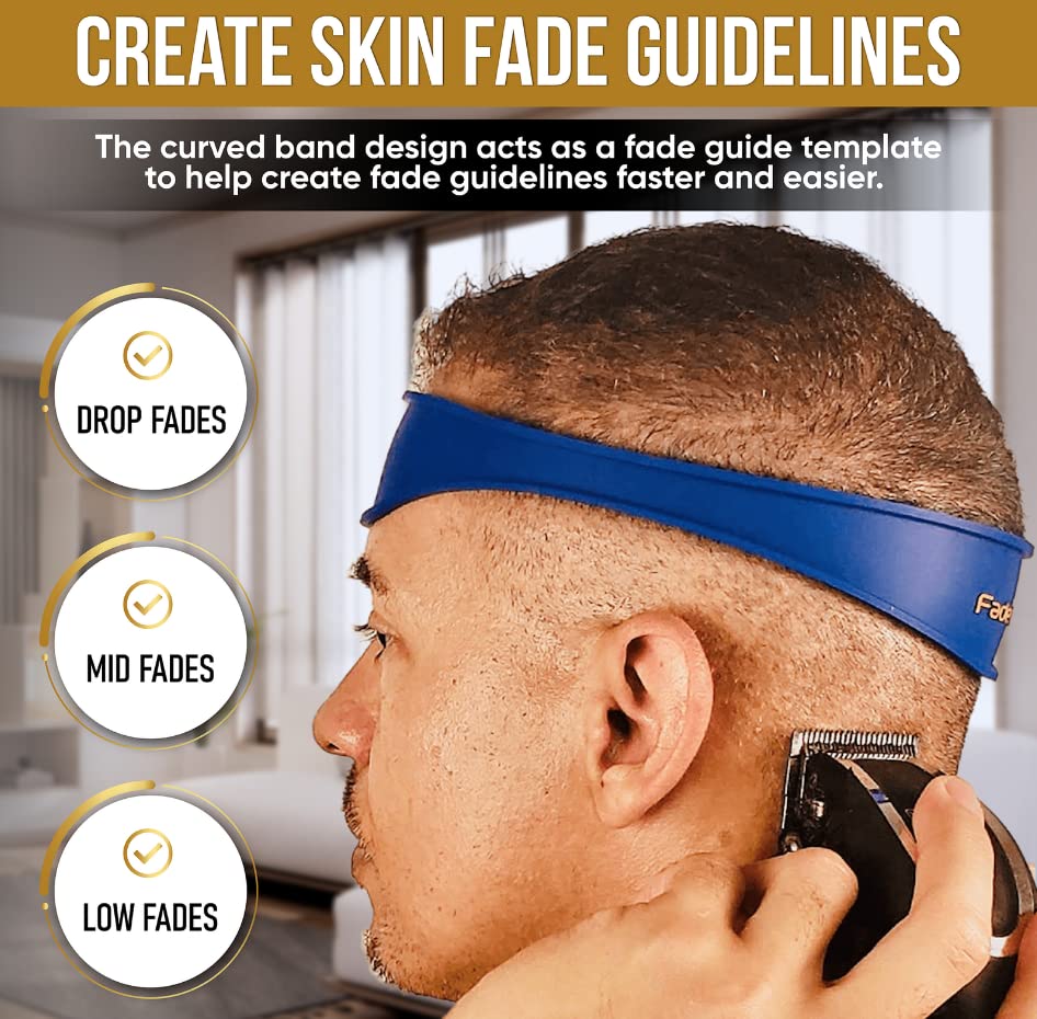 Fade Guide easy-clean tool cleans with soap and water.