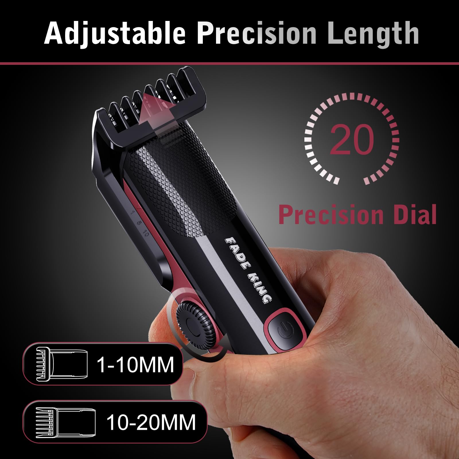 FADEKING Gift-ready packaging with organized storage for all attachments.