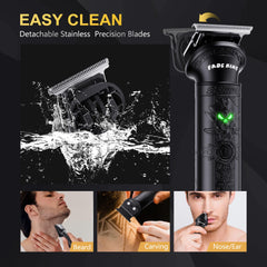 FADEKING nine-comb attachments set for varied hair lengths