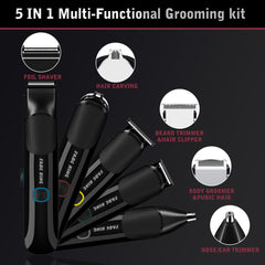 FADEKING Waterproof IPX7 trimmer for easy cleaning and shower use.
