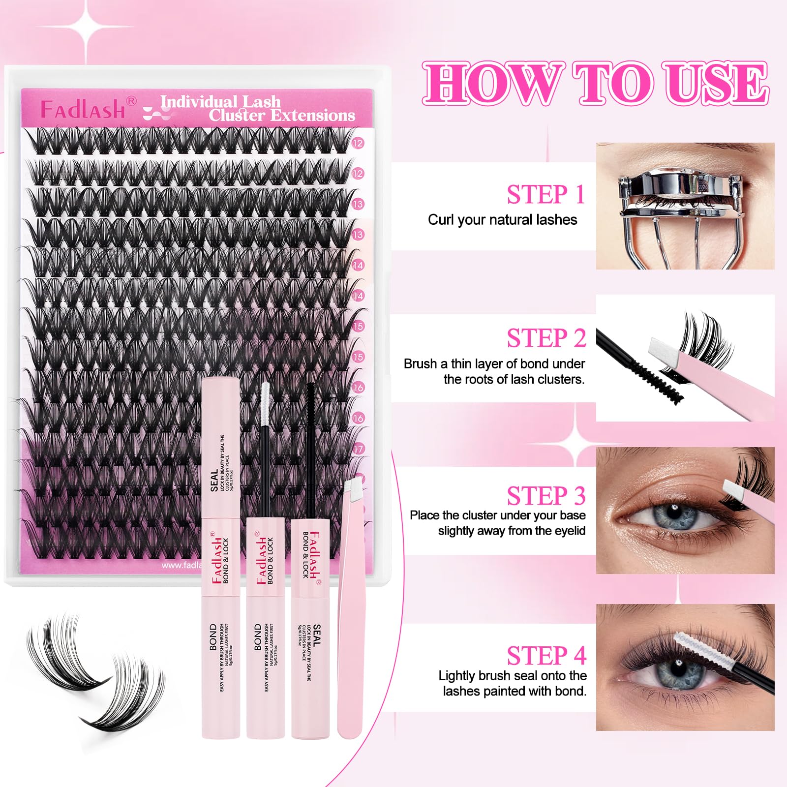 FADLASH beginner-friendly kit for easy at-home lash DIY.