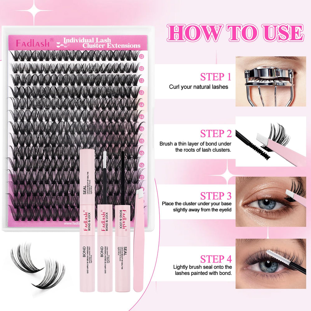 FADLASH beginner-friendly kit for easy at-home lash DIY.