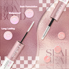 FADLASH black lash glue brush applies even coating on natural lashes