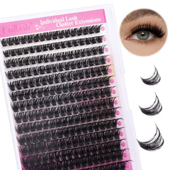FADLASH cluster lashes 8-16mm tray for versatile eye looks and easy application.
