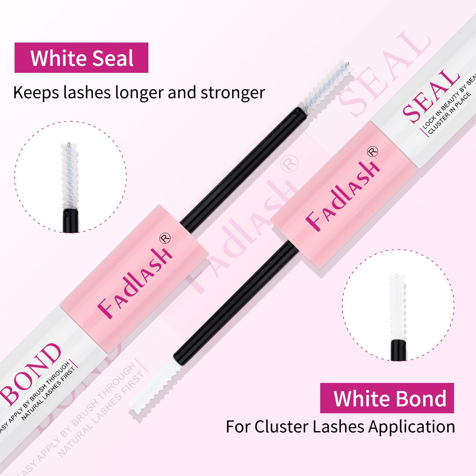 FADLASH DIY lash-kit use scene shows simple, beginner-friendly application.