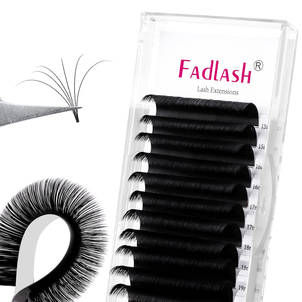 FADLASH easy fan extensions 2D-10D in mixed tray for dramatic volume