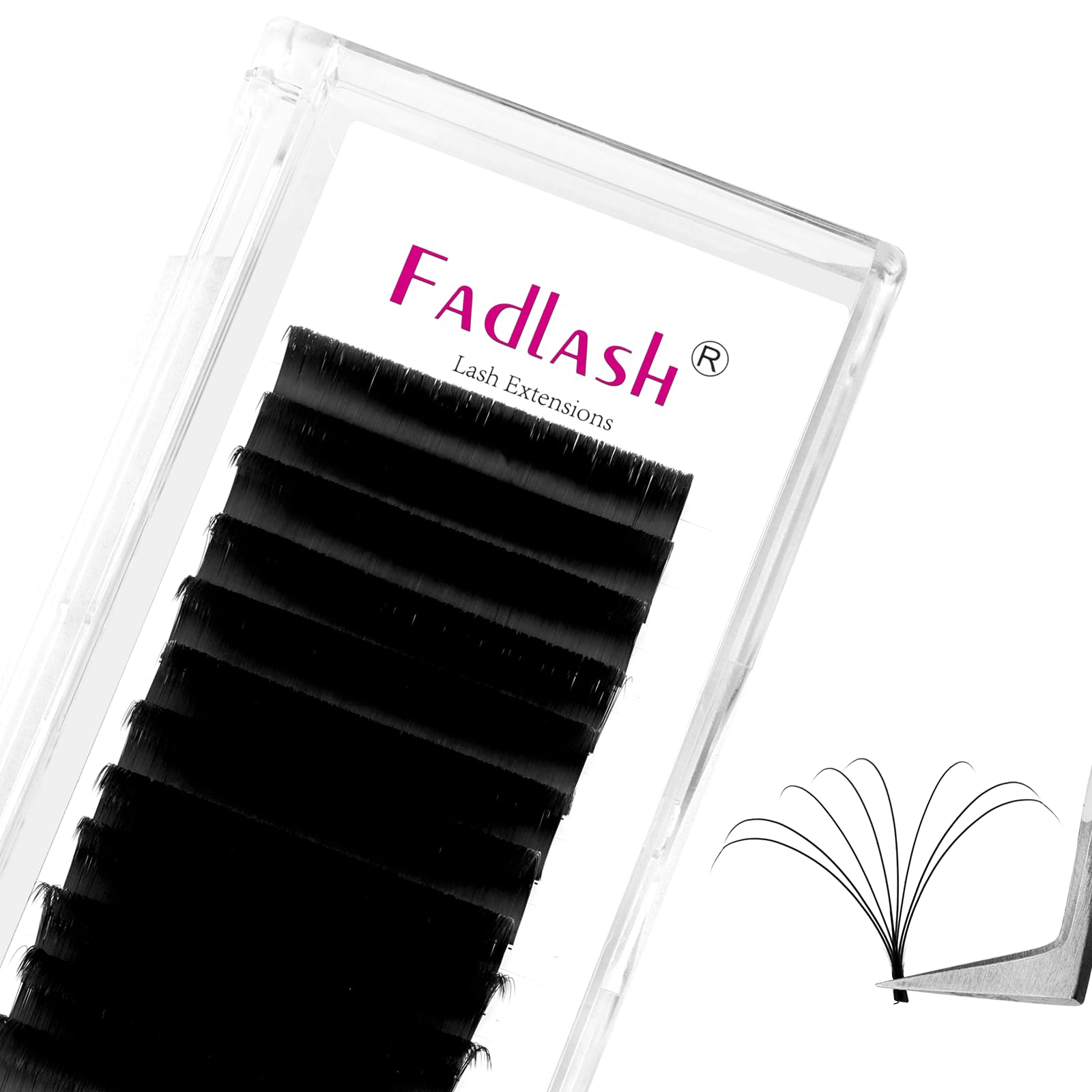 FADLASH Easy Fan lash set with D curl in 0.07 mm for quick volume