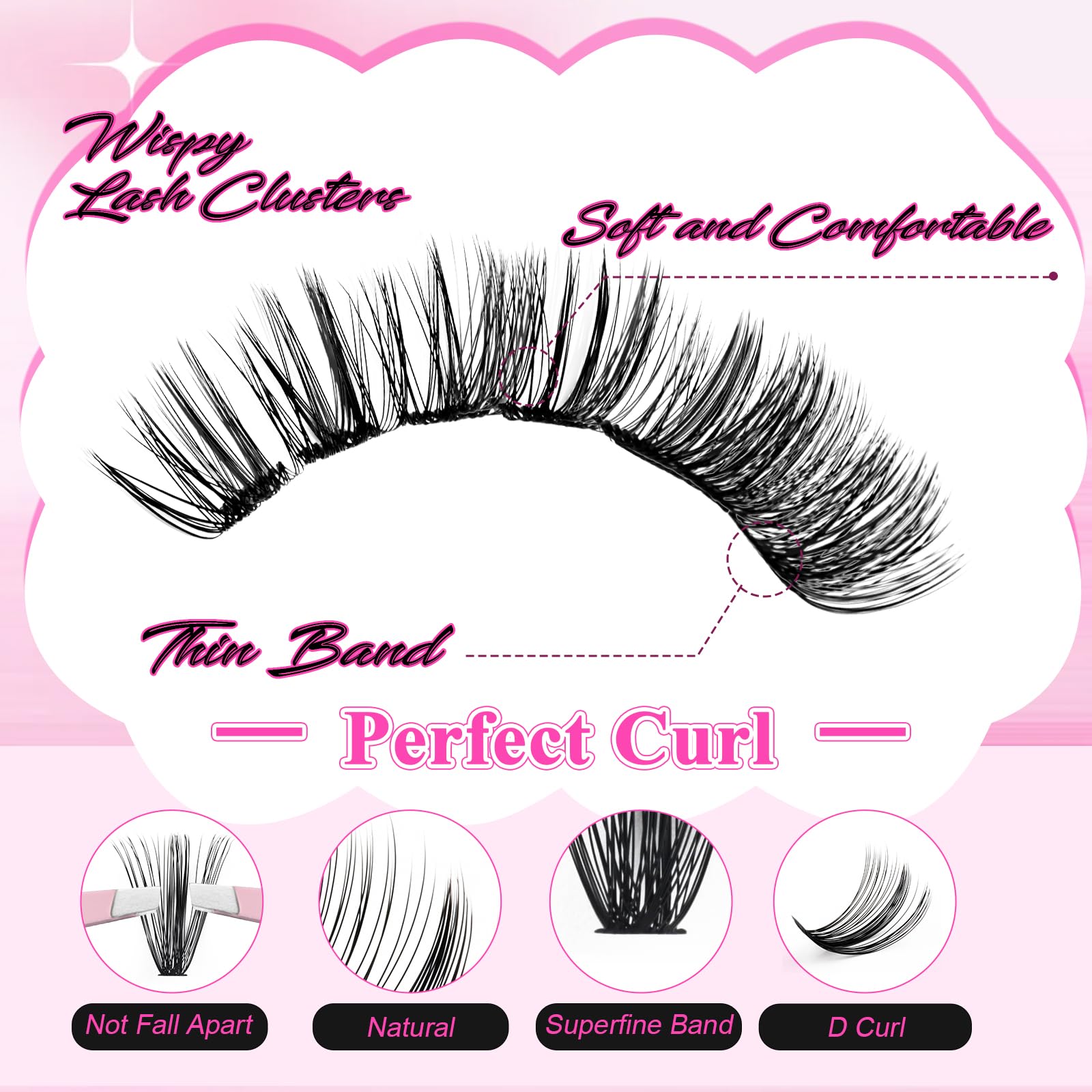 FADLASH eyelash tweezers for precise placement during DIY lash extensions.