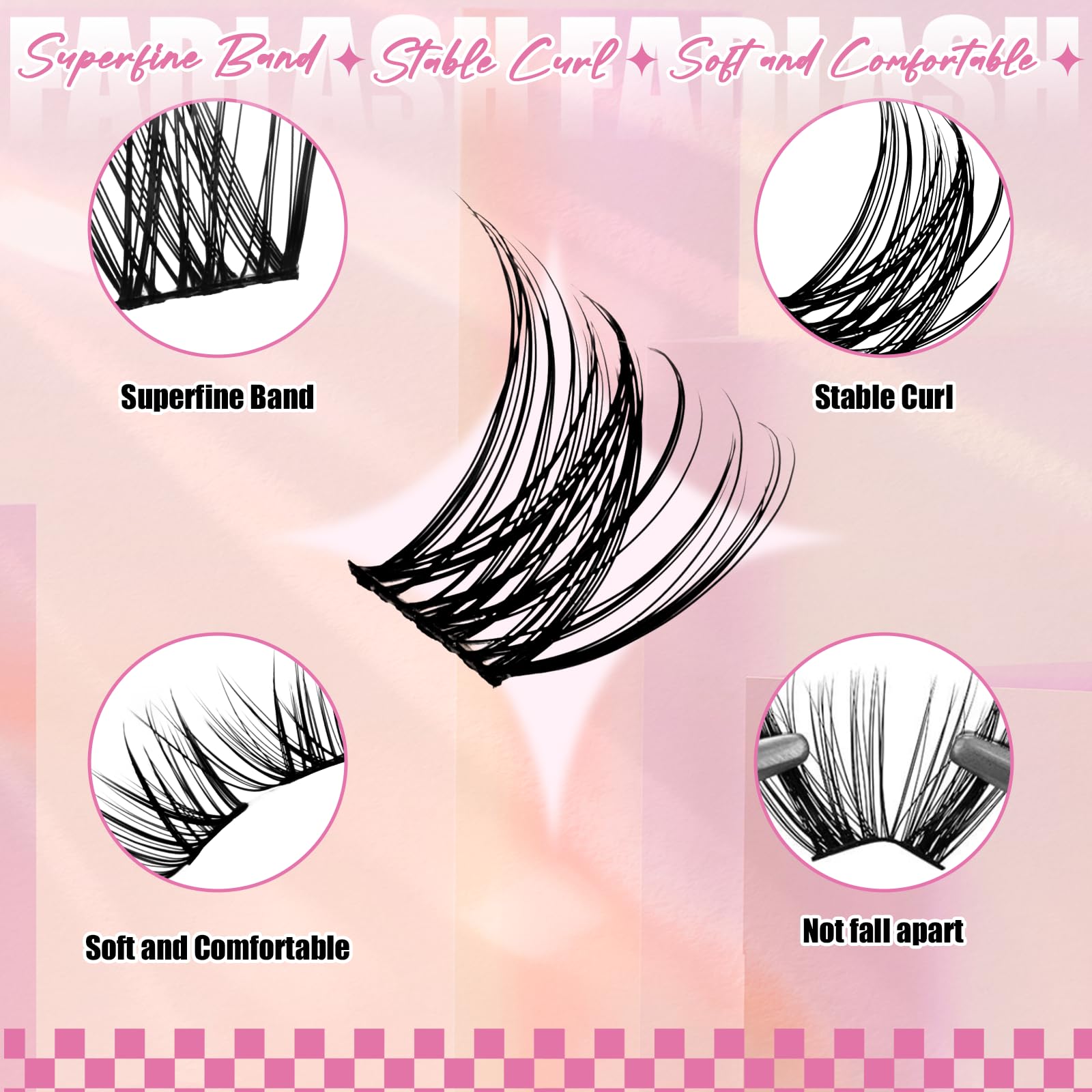 FADLASH 0-07mm thickness lashes deliver lightweight comfort