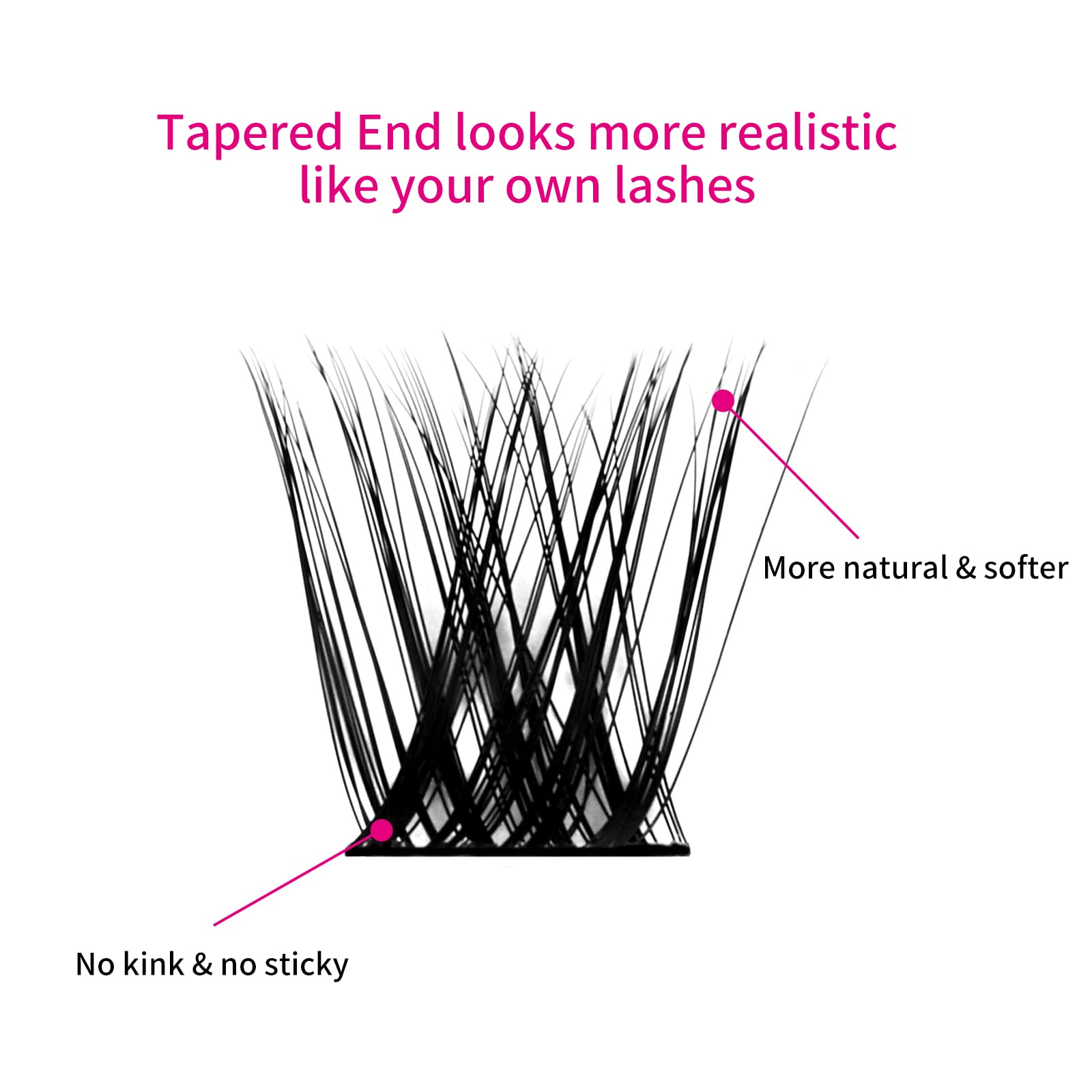 FADLASH lash clusters detailed strip aid precise placement