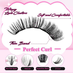 FADLASH lash clusters kit tweezer for precise, beginner-friendly application.