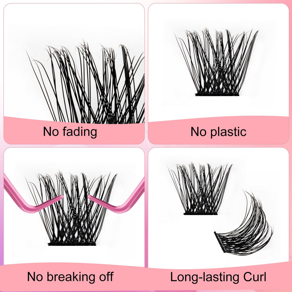Reusable FADLASH lash clusters with proper care for multiple uses.