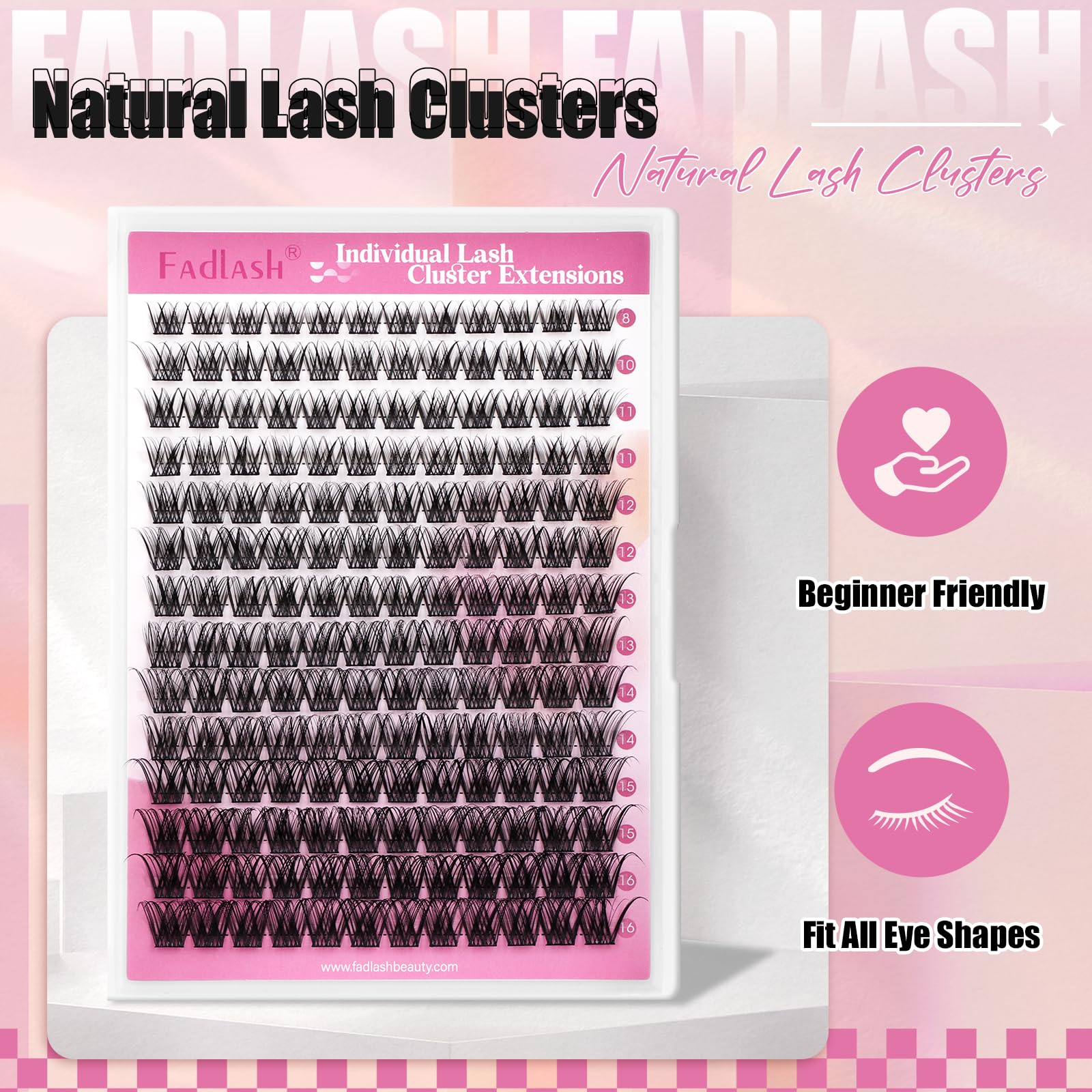 FADLASH reusable case keeps clusters clean between uses