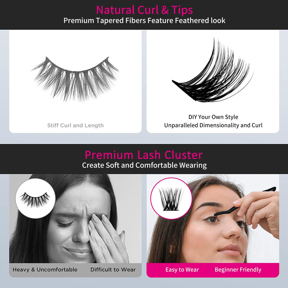 FADLASH lash clusters reusable for multiple wearings