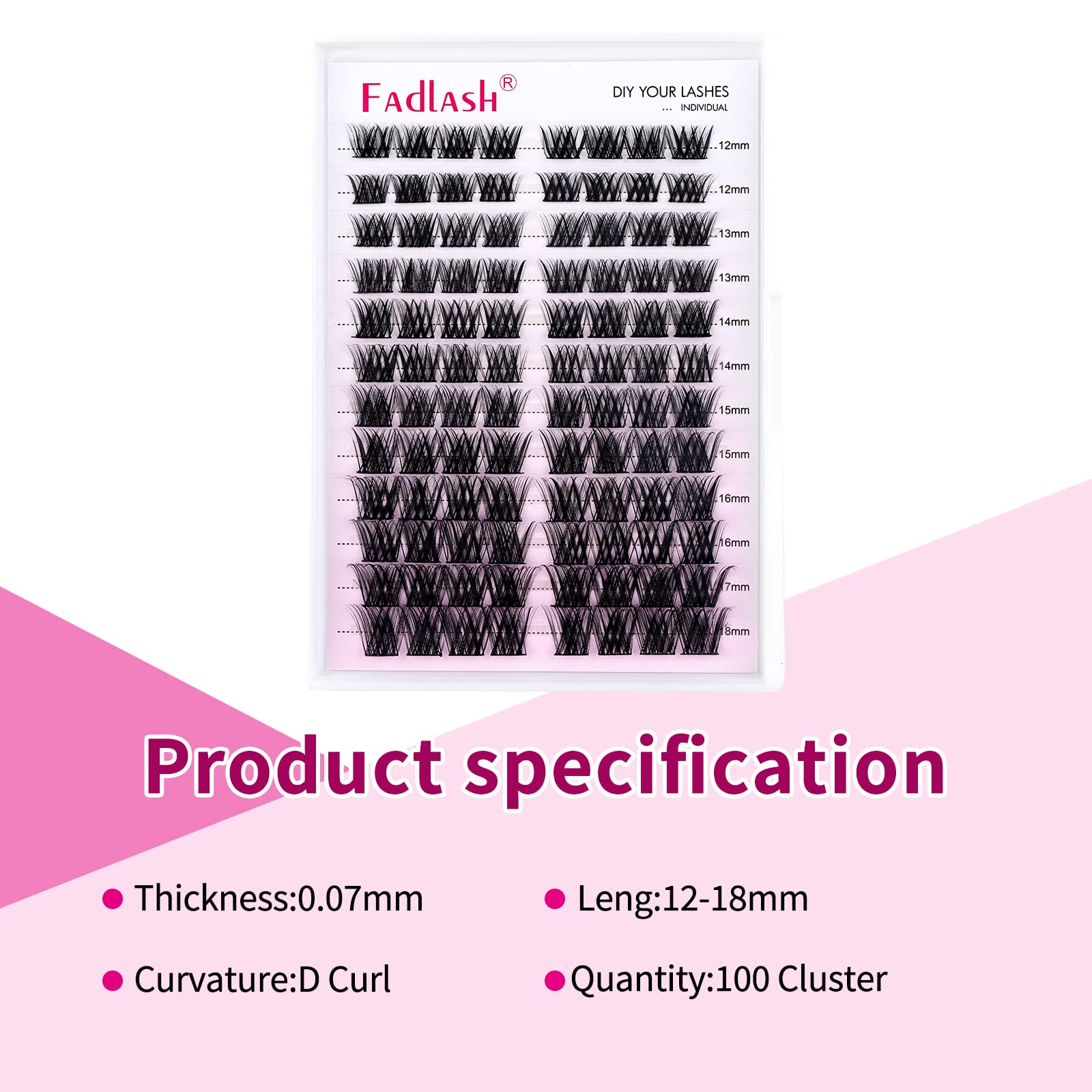 FADLASH lash clusters soft lightweight feel for comfort