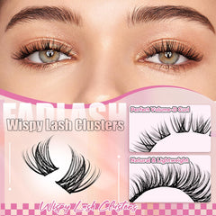 FADLASH lash clusters with ultra-thin band for comfortable blending