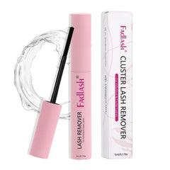 FADLASH Lash Glue Remover bottle close-up showing quick-dissolve action for clusters