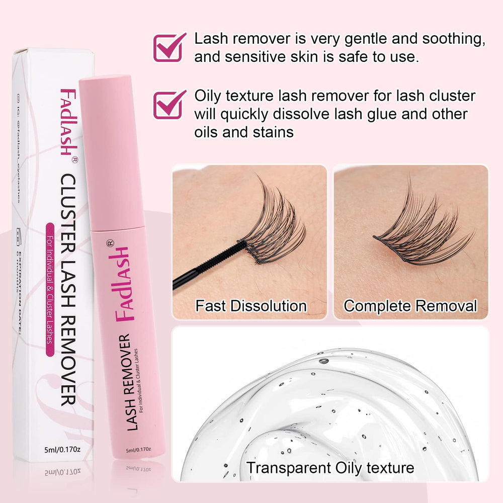 FADLASH Lash Glue Remover compact design fits in bags for travel use