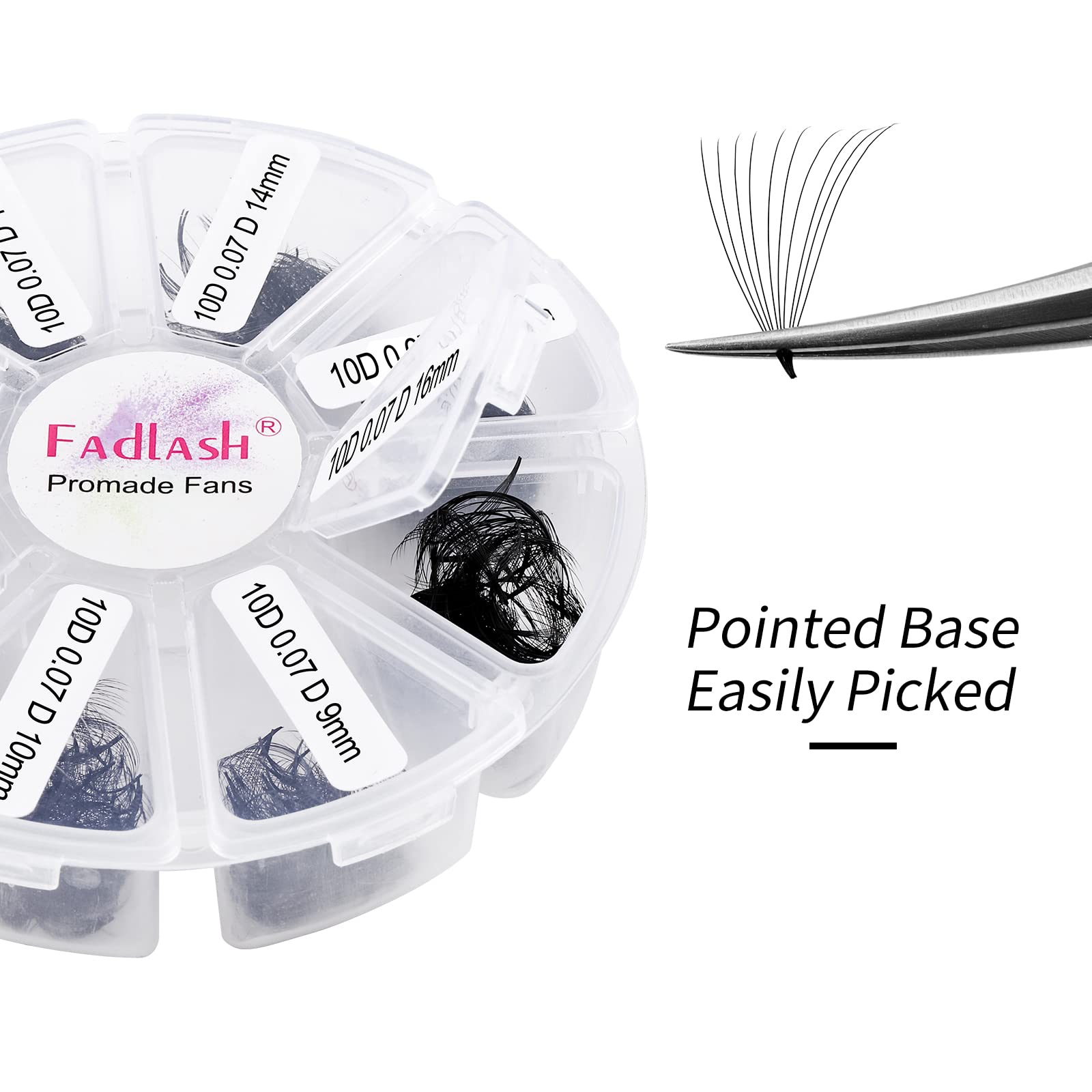 FADLASH premium 10D-0.07D display, lightweight fluff for quick sets