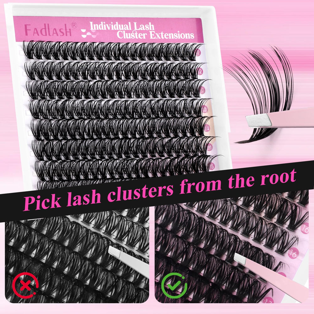 FADLASH reusable clusters offer lightweight comfort for daily wear.