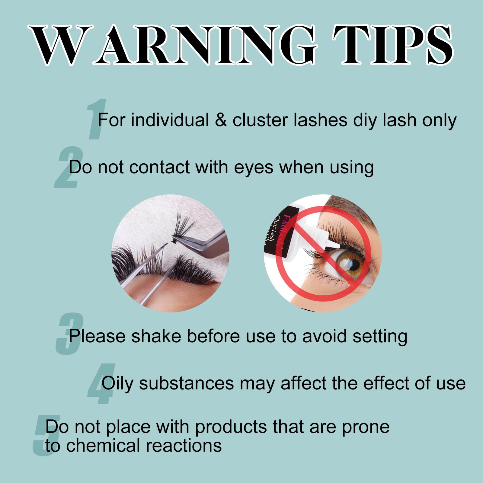 FADLASH residue-free formula suitable for clean reuse.