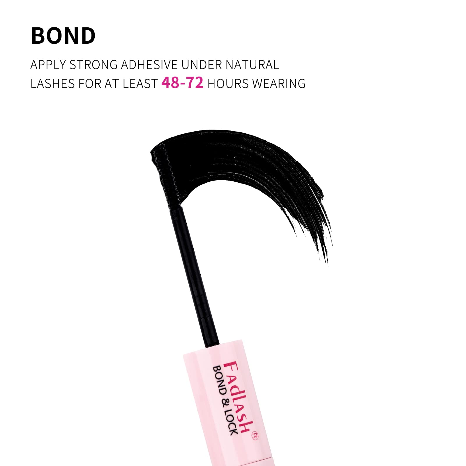 FADLASH seal with dual-ended application enables even lash coating.