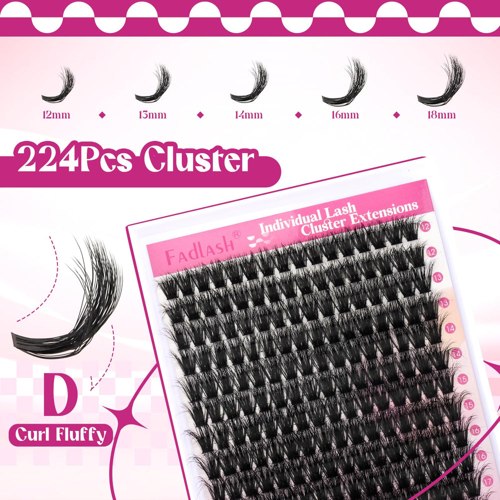 FADLASH thick lash clusters deliver soft, lightweight wear.