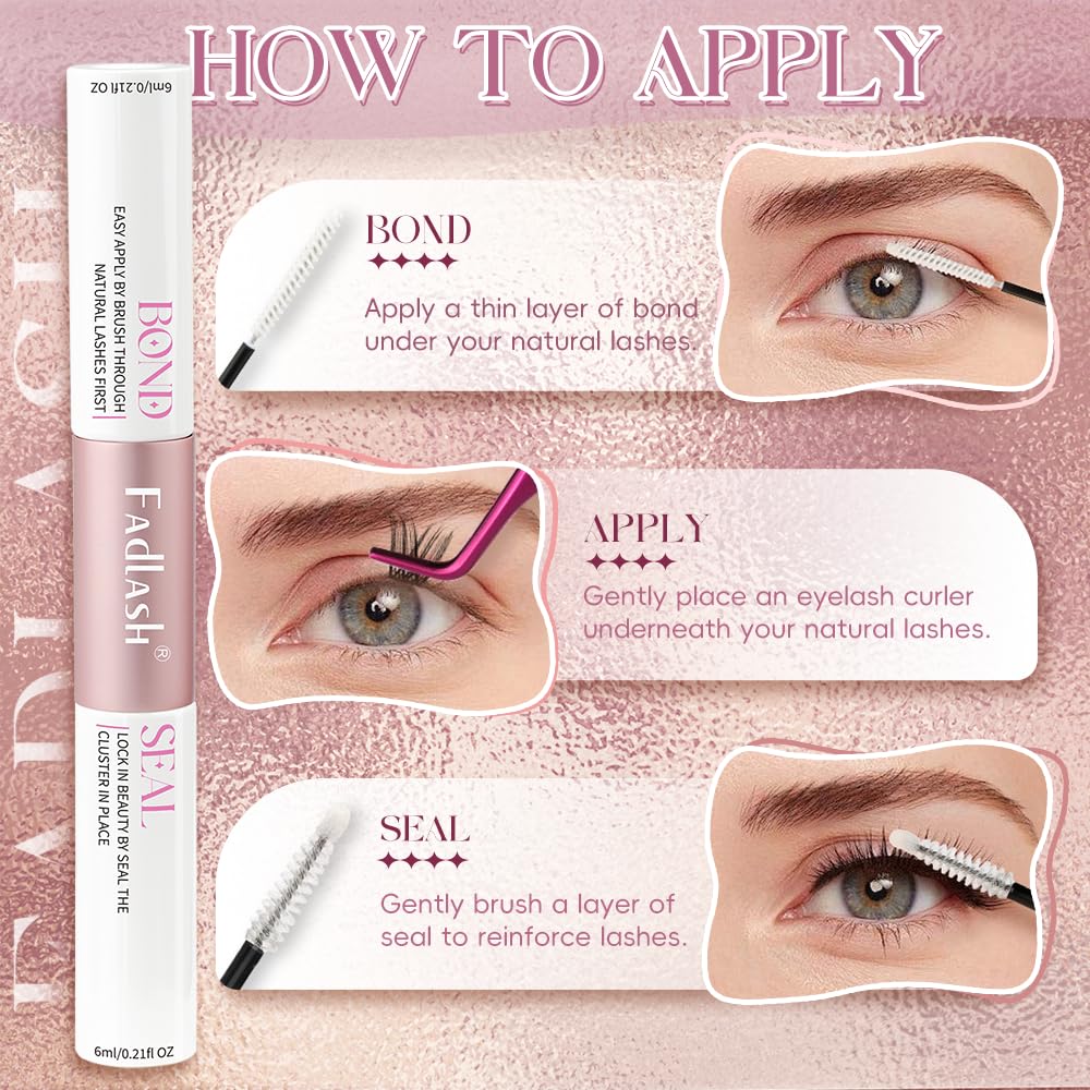 FADLASH waterproof lash glue provides long-lasting wear in rain