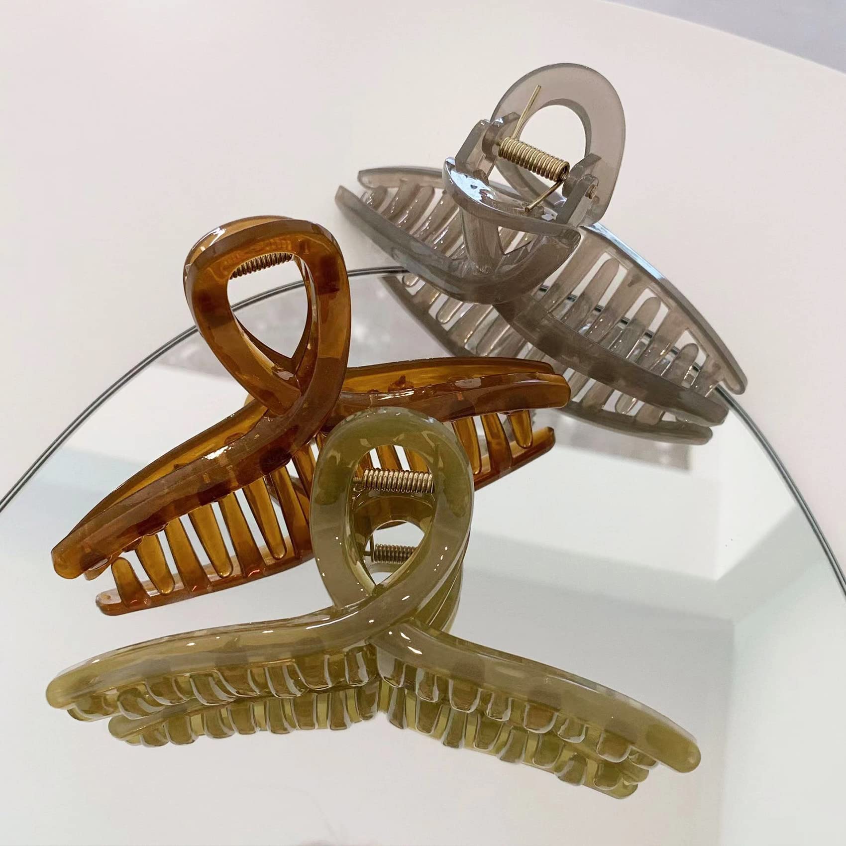 Pinza jelly FAELBATY gran tamaño, ideal para cabello grueso y resistente.