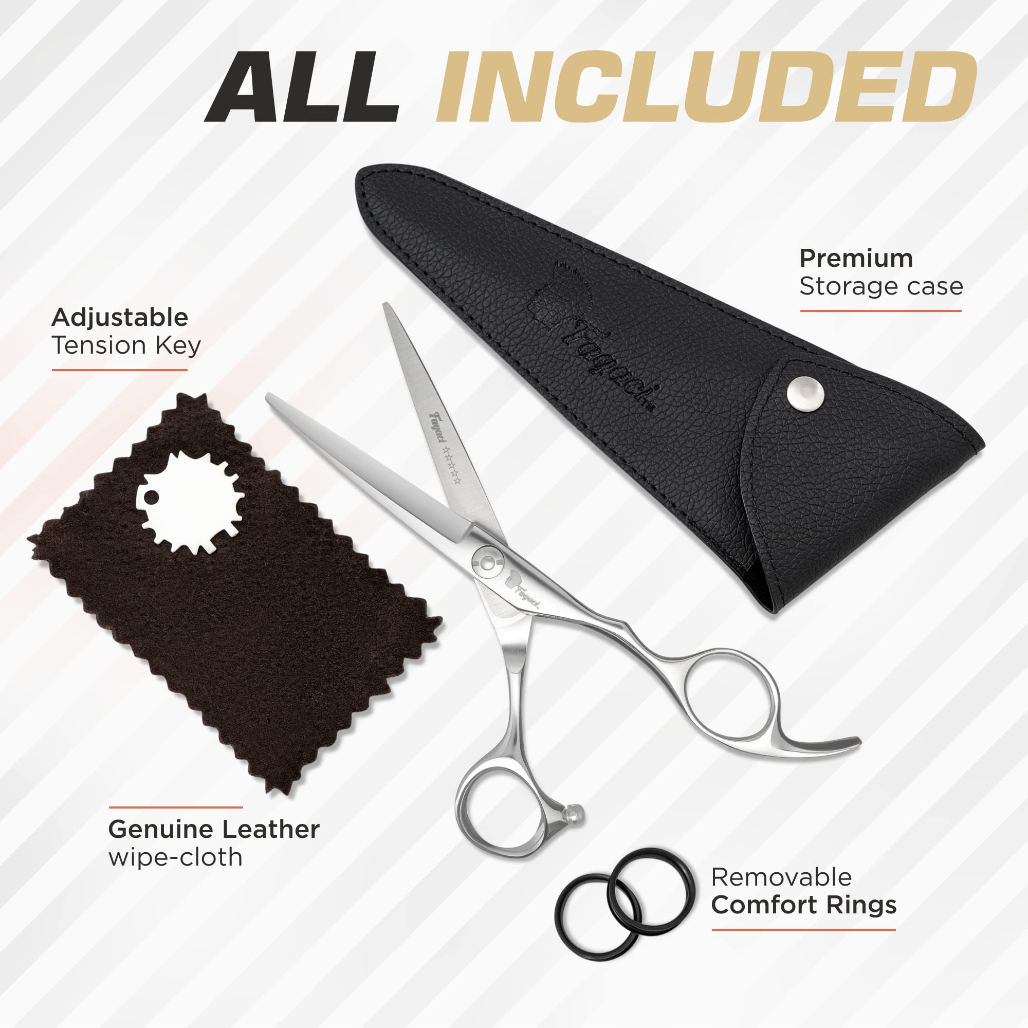 Fagaci 6-inch blade-length scissors provide versatile, accurate cuts