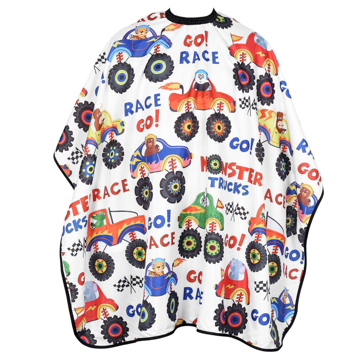 FaHaner kids haircut cape with full coverage shields clothes during trims.