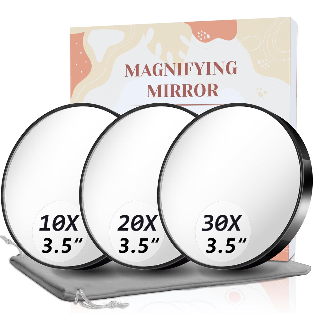 FAHZON magnifying mirror 10x for precise makeup touch-ups at close range.
