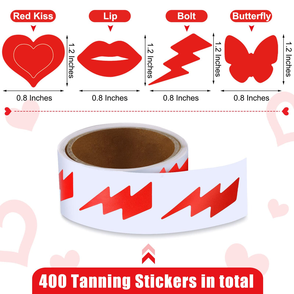 Fainne butterfly-pattern tanning sticker on skin, waterproof and fade-resistant.