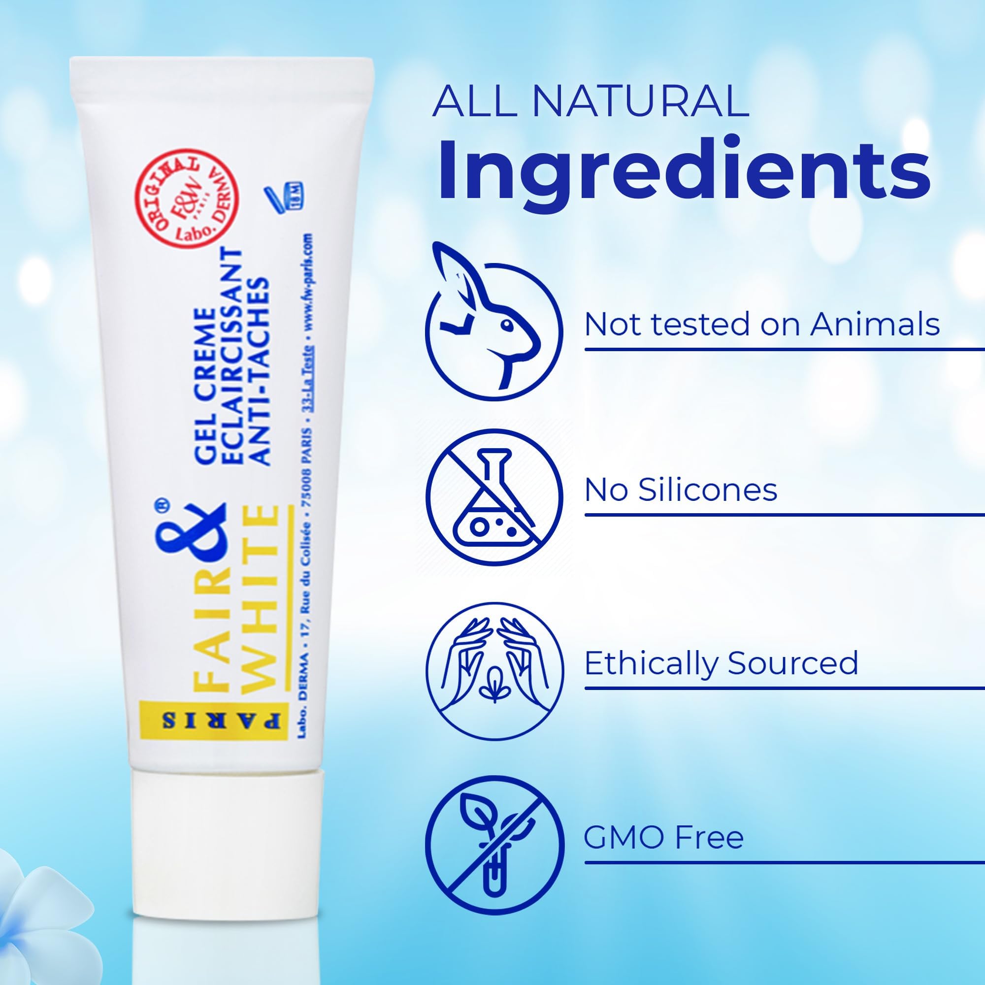 FAIR & WHITE Original Gel Crema textura gel para piel sensible.