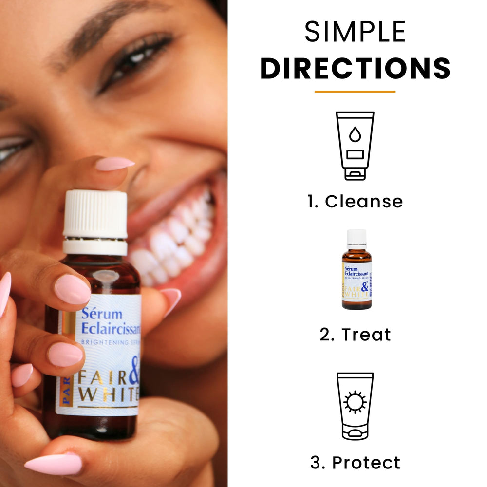 FAIR & WHITE Original Serum SPF50, protección diaria para el día.