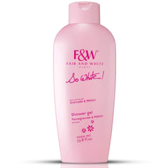 FAIR & WHITE So White, botella-vertido, ducha refrescante e hidratante.