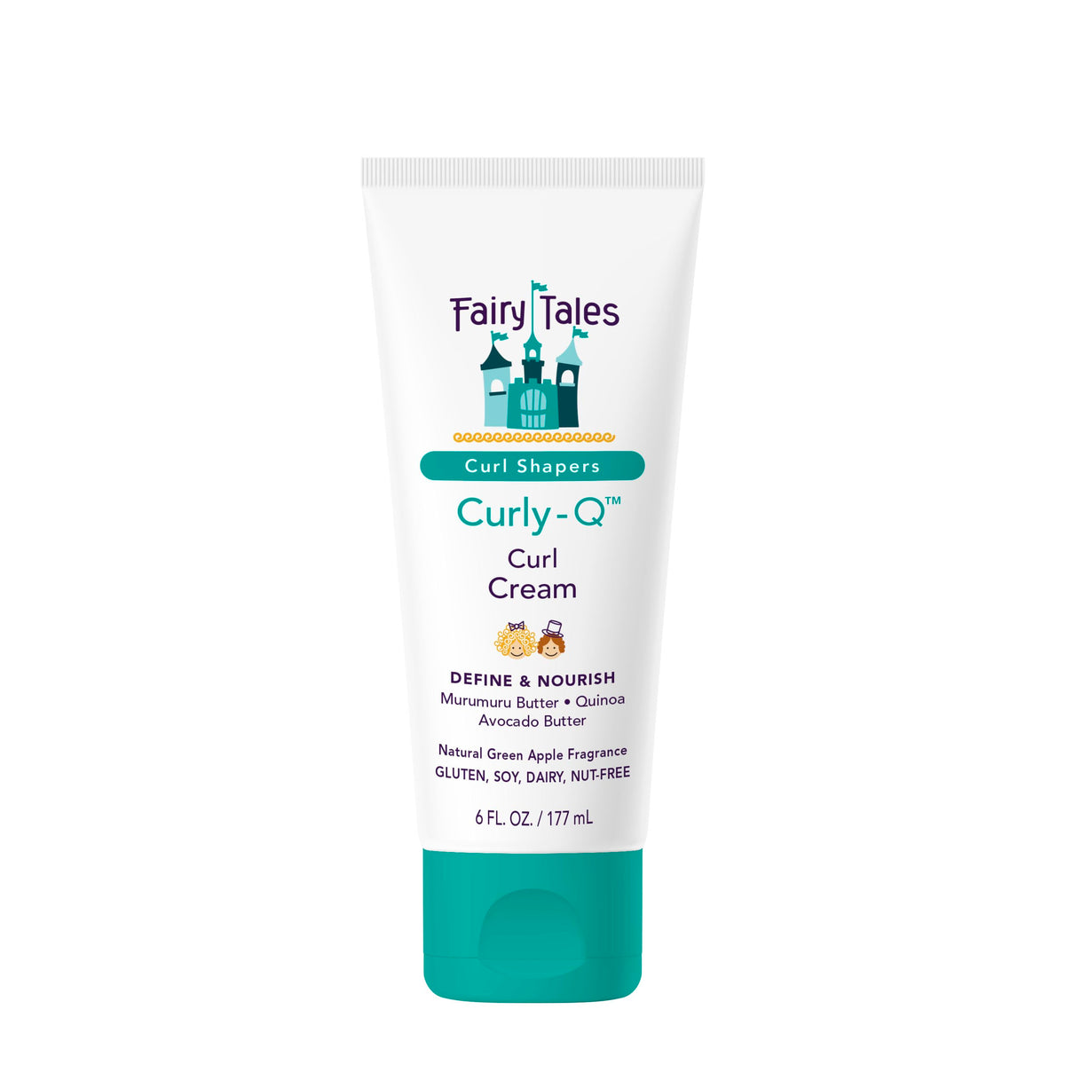 Fairy Tales Curly Q crema para bebé; aplicación suave y rizos definidos