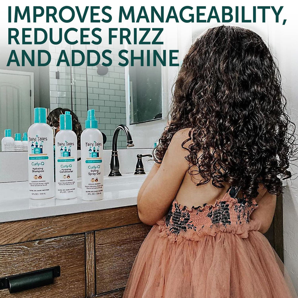 Ingredientes naturales de Fairy Tales Curly Q, aloe y murumuru para cuidado suave.