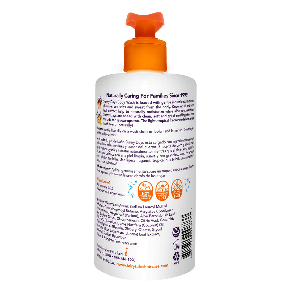Fairy Tales, ingredientes naturales aloe y coco, limpieza suave y nutritiva.