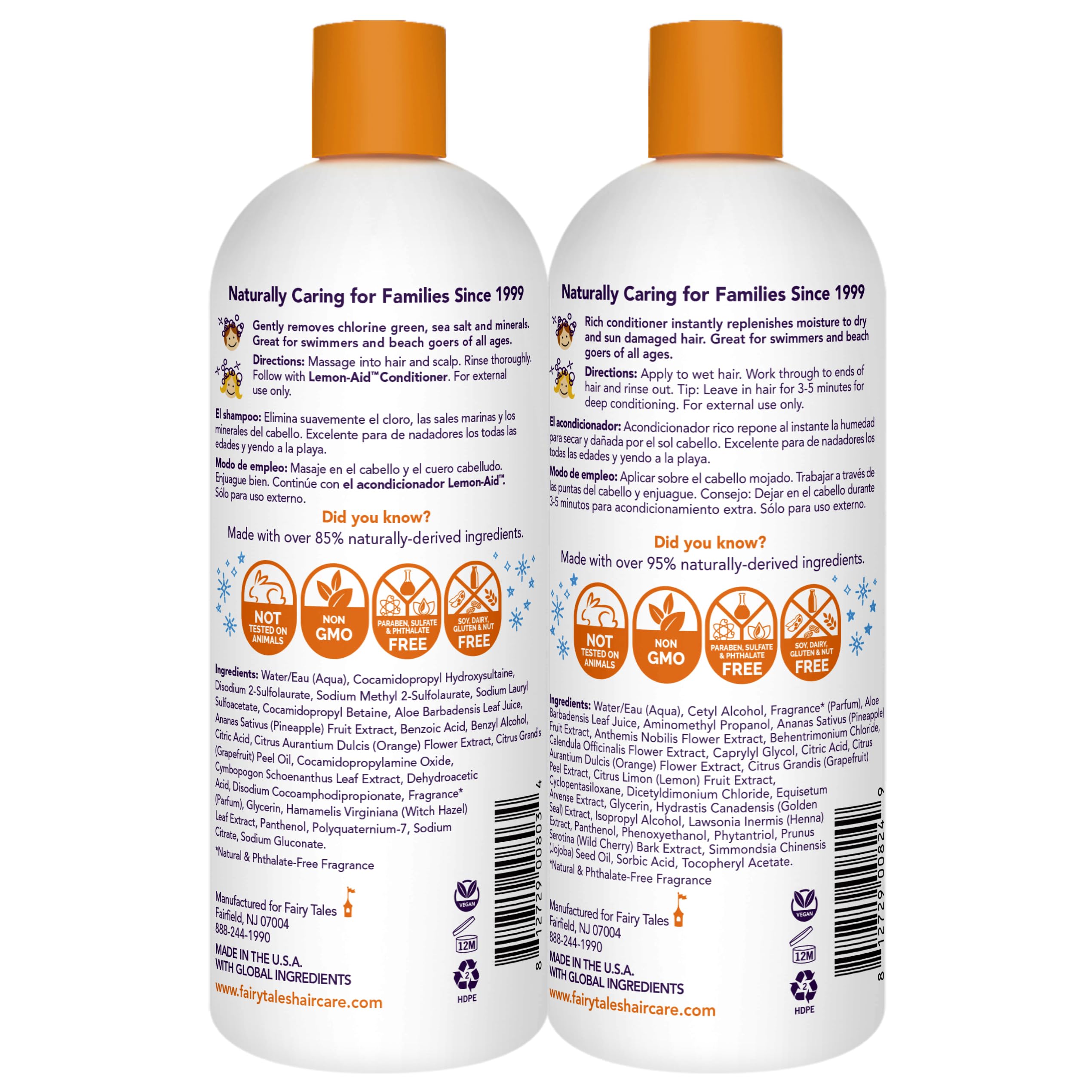 Fairy Tales Sun & Swim Conditioner 32oz bottle adds moisture after swimming.
