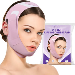 FairyFace chinstrap worn during sleep helps enhance jawline silhouette