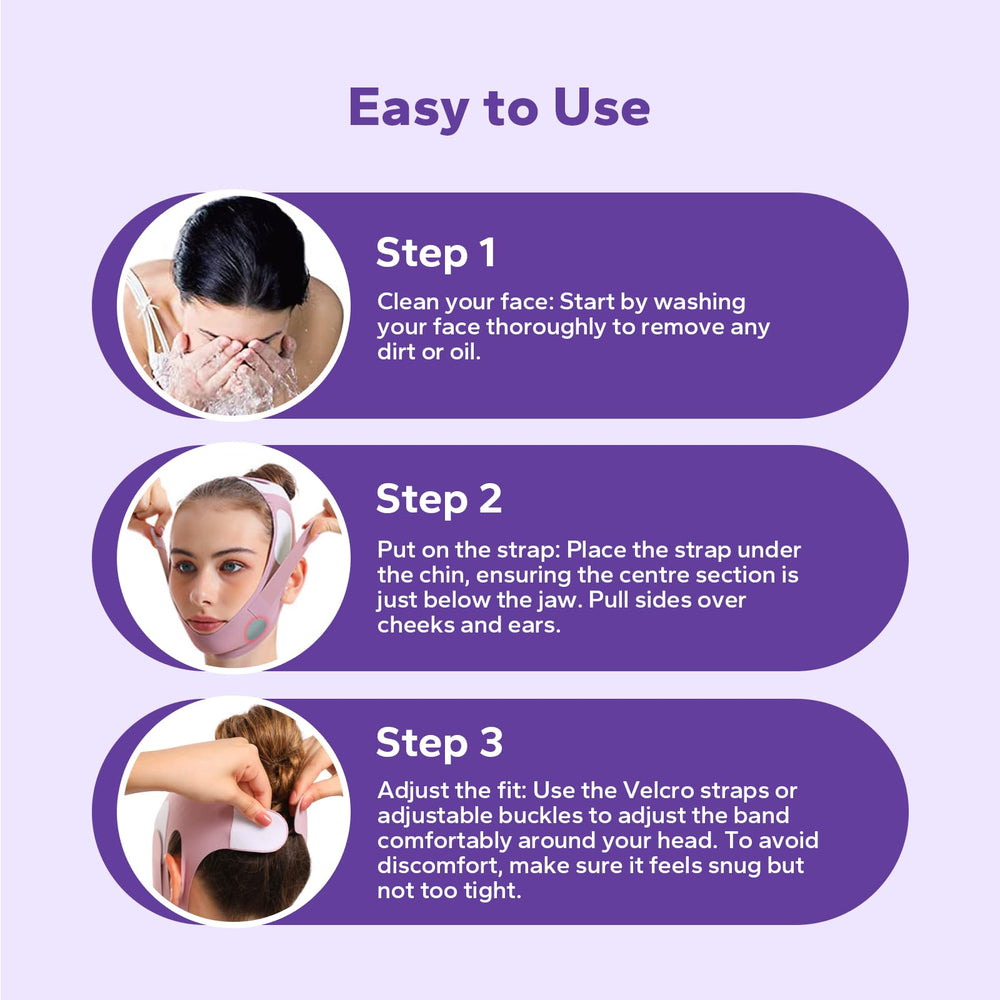 FairyFace nighttime wear during sleep highlights facial contour