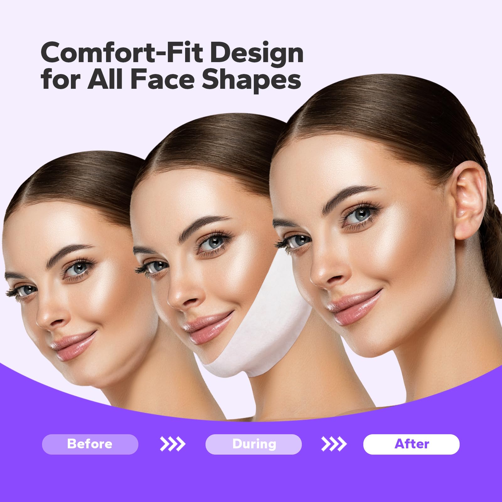FairyFace V-Line Mask hydrates the chin area for a healthier look.