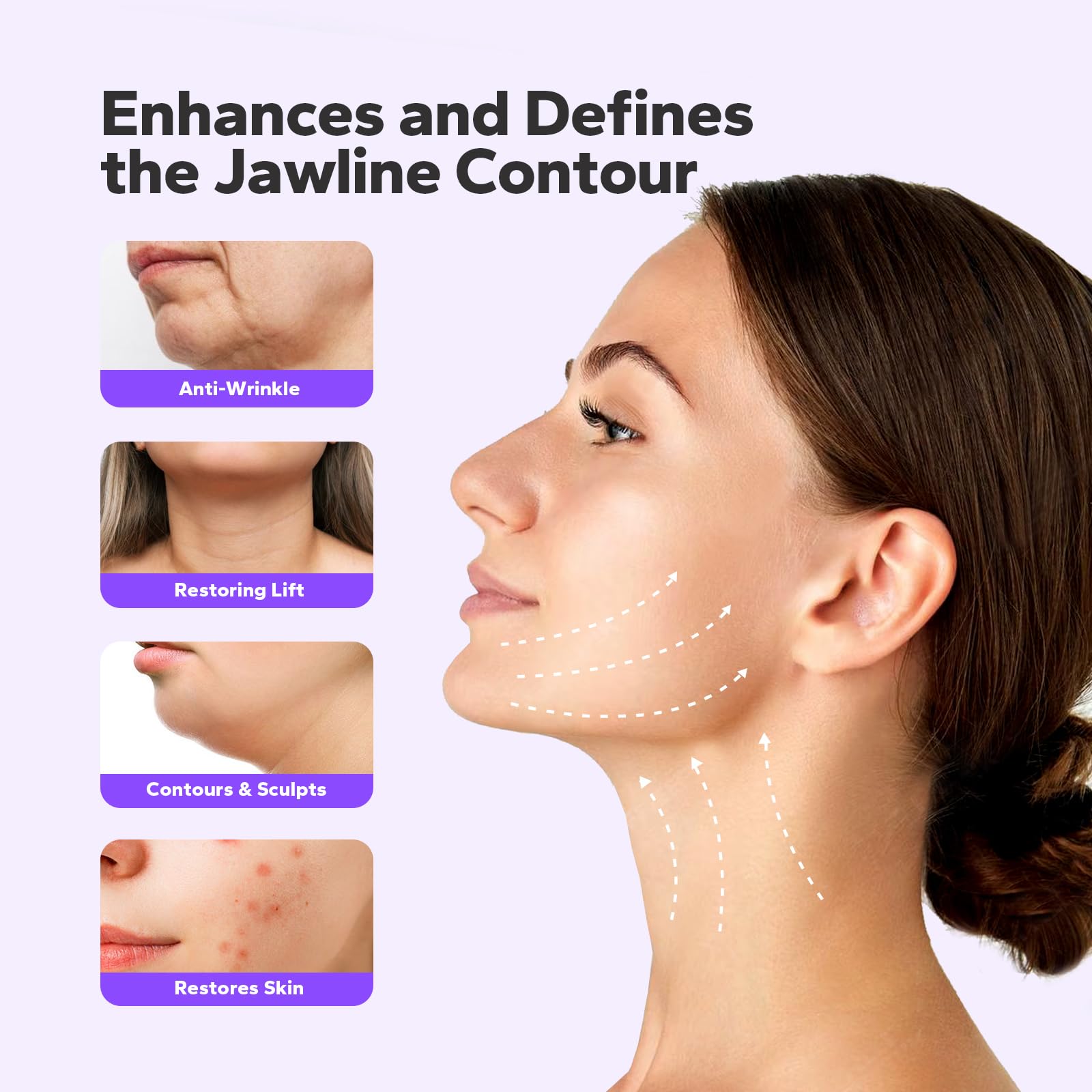 FairyFace V-Line Mask hydrogel delivers deep hydration to the chin.